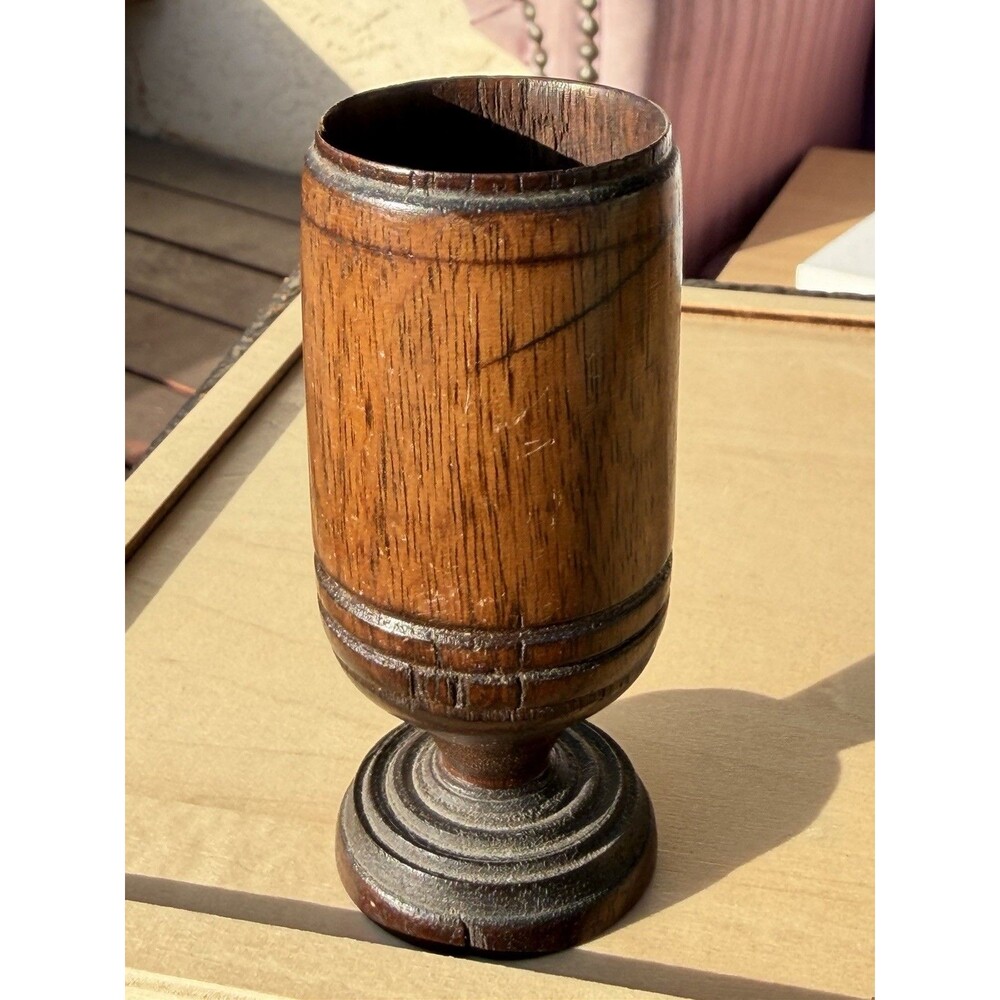 Antique Turn, Walnut Tree, Goblet, Or Chalice ￼
